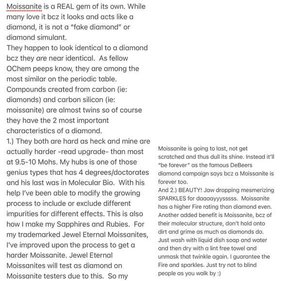 D vs DEF Moissanite - Picture 6 of 12